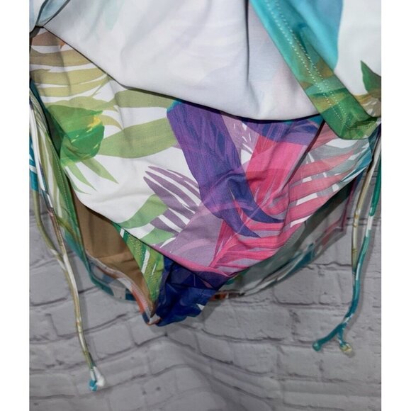 SWIM BY CACIQUE Women's Swim Dress Light Lined Bathing Suit Size 18 Tropical - Picture 3 of 7